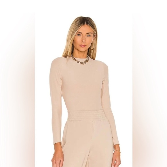 NWOT Alice and Olivia Becker Mock Neck Bodysuit - Picture 4 of 14